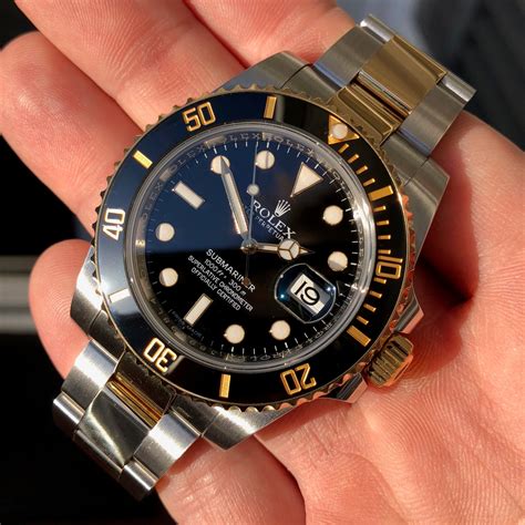 two tone rolex submariner black|rolex submariner black dial price.